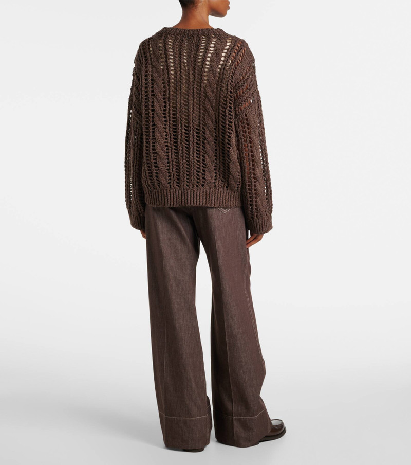 Jute and cotton-blend sweater 3