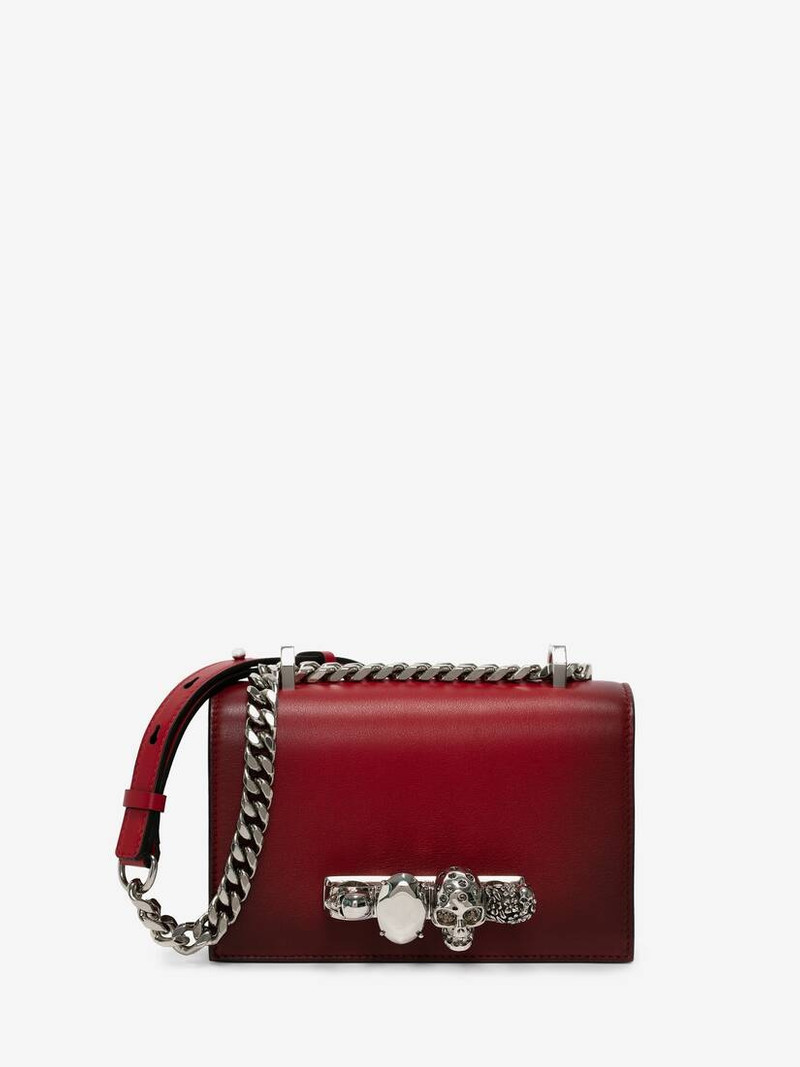 Women's Mini Jewelled Satchel in Red 1
