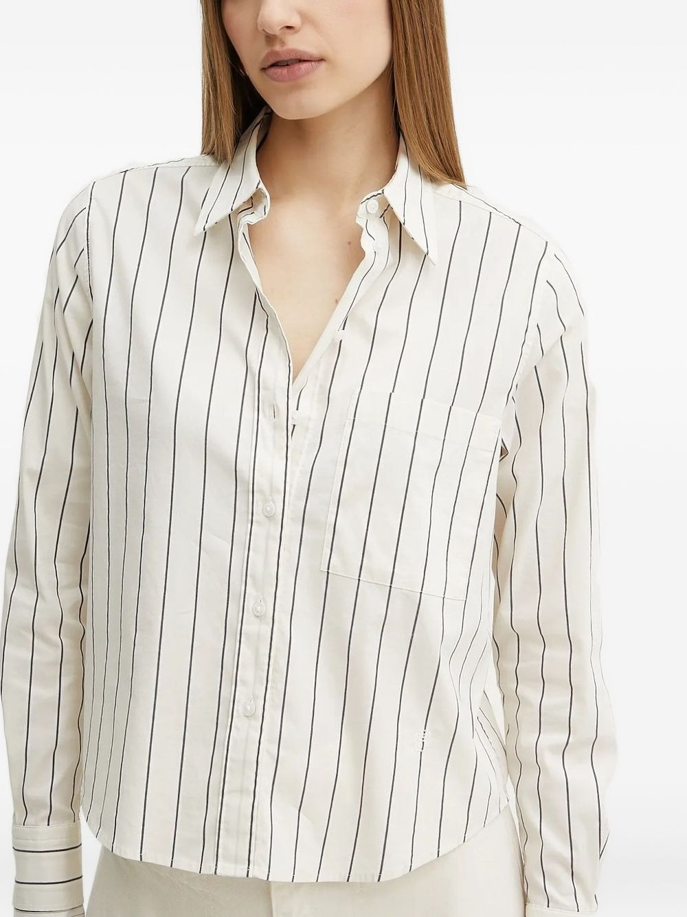striped button-down shirt - 3