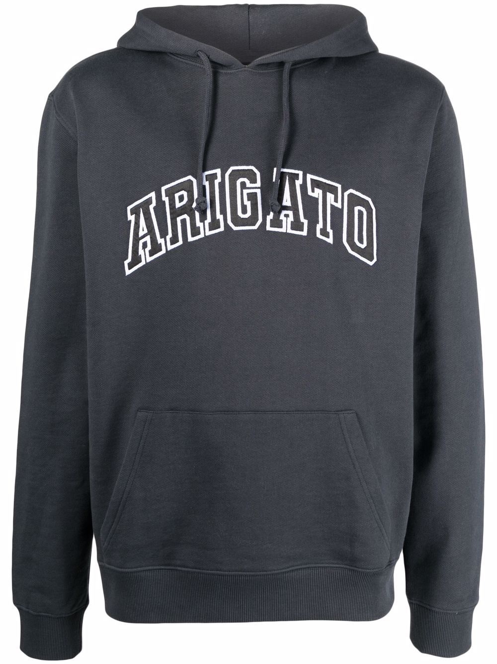 organic-cotton logo-print hoodie - 1