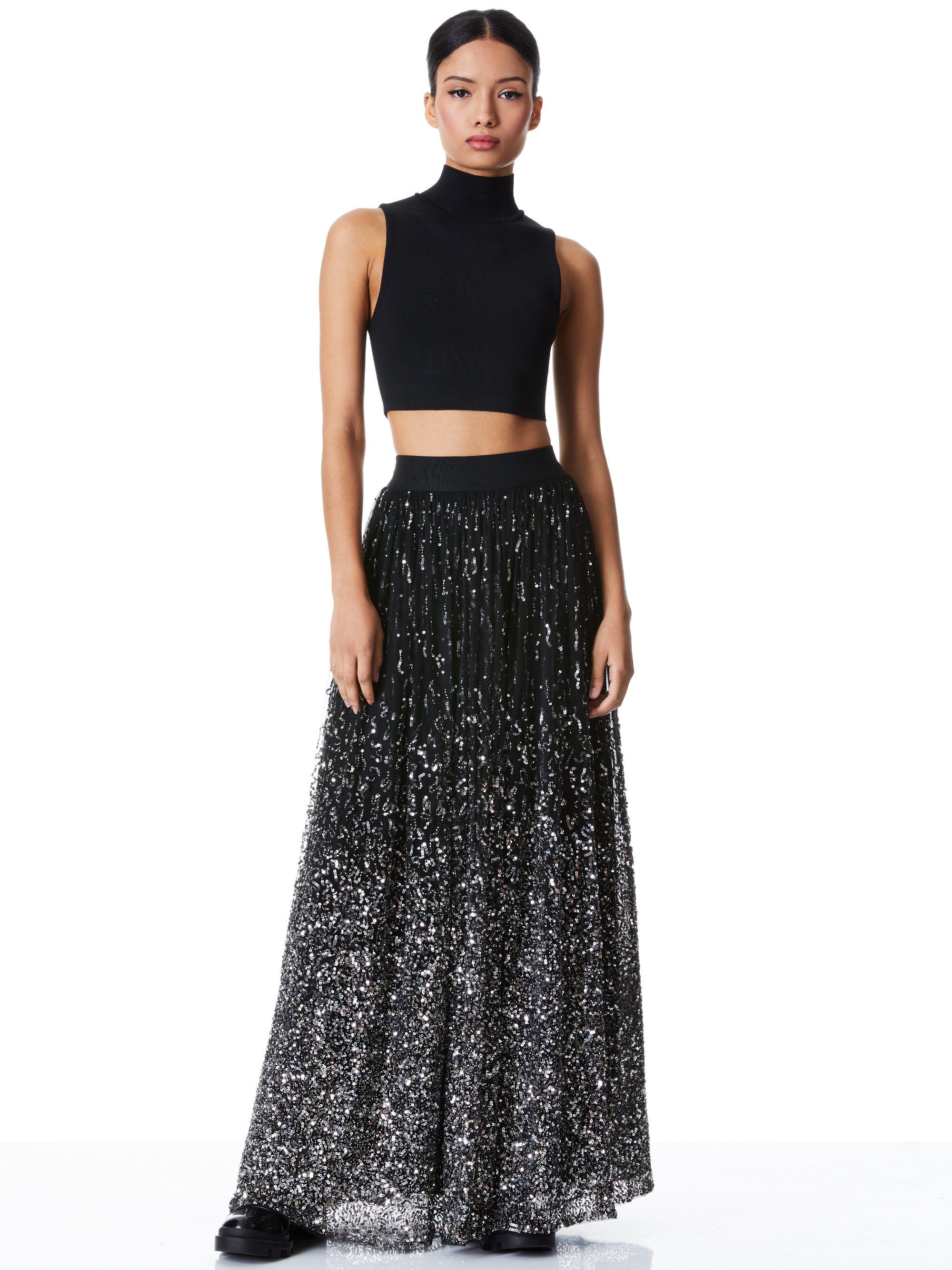 CATRINA EMBELLISHED MIDI SKIRT - 4