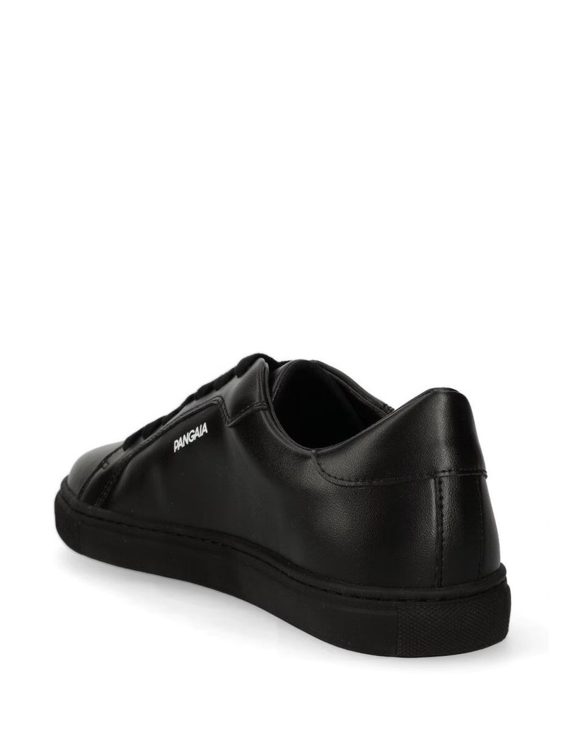 Grape leather lace-up sneakers 4
