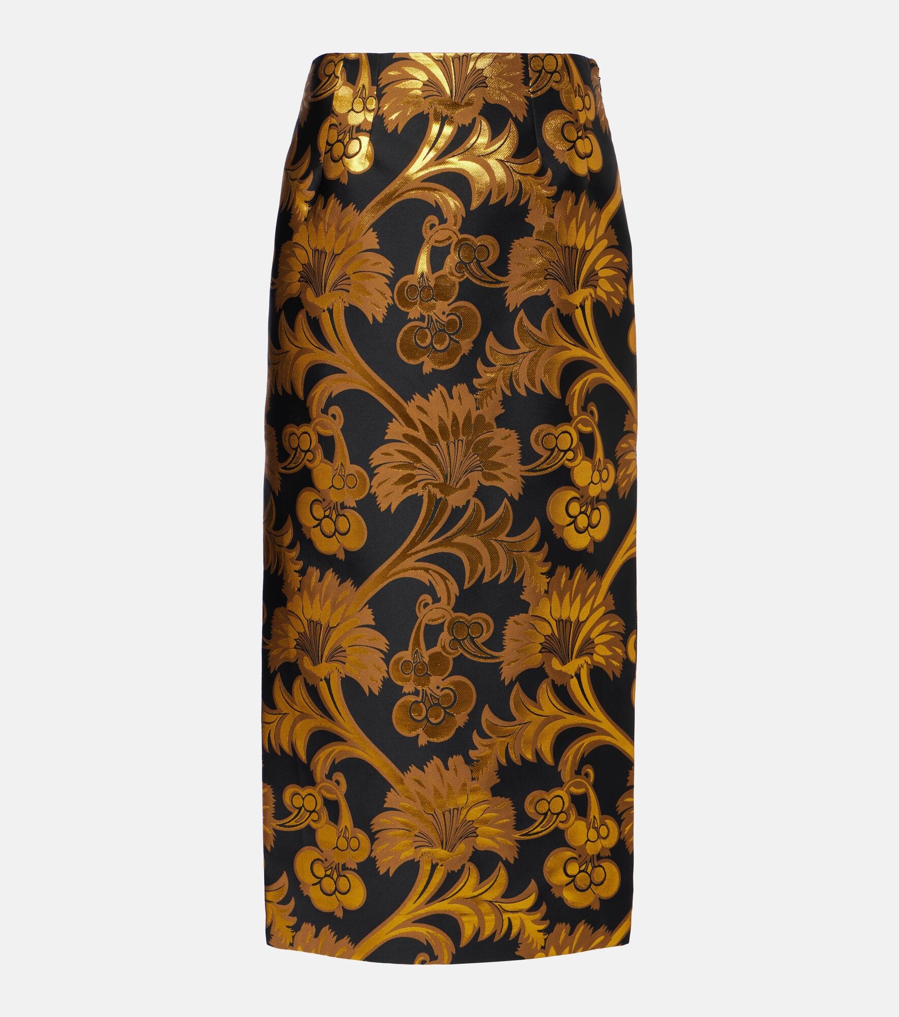 Semi-sheer lamé maxi skirt - 1