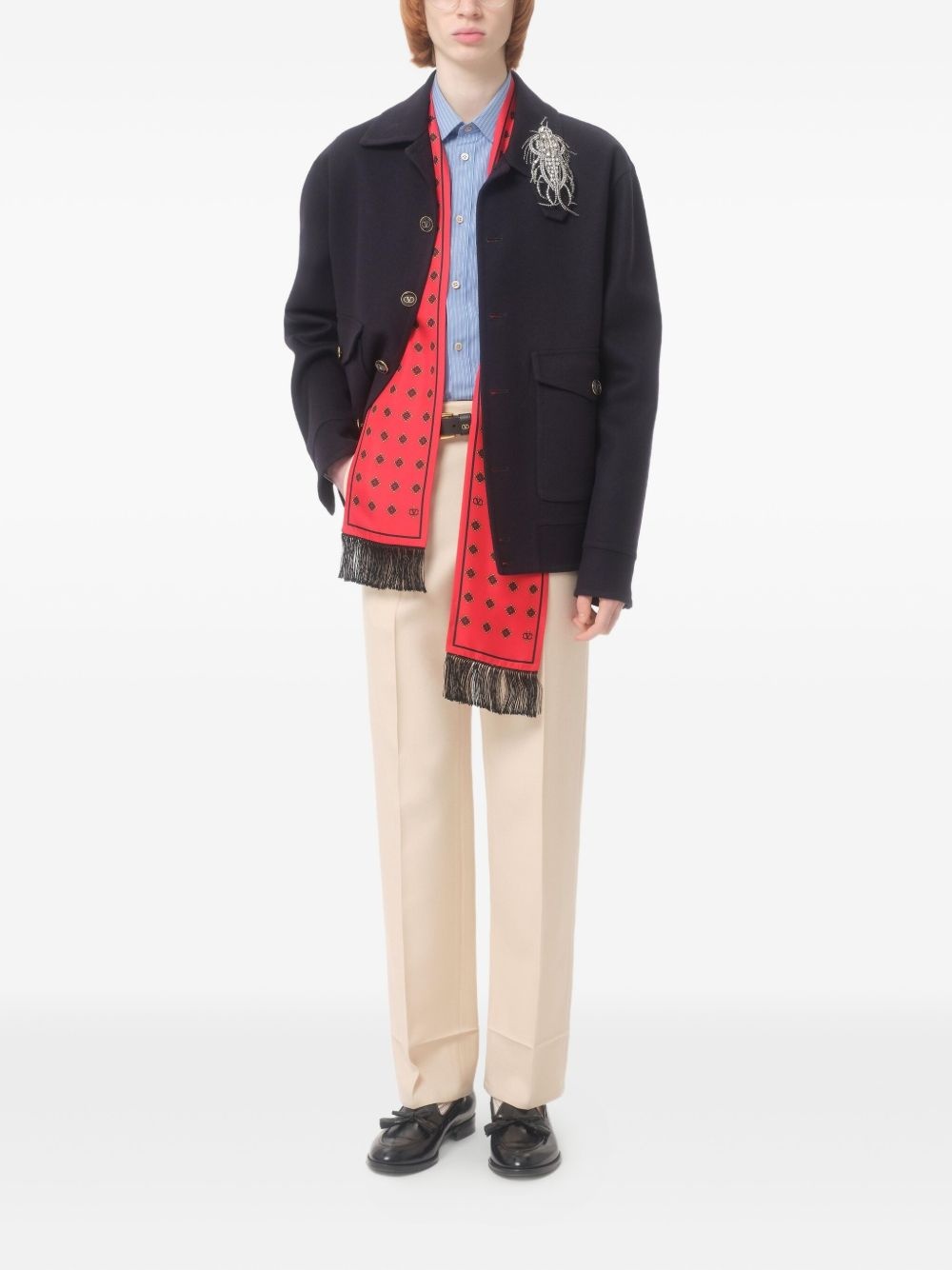 virgin wool chino trousers - 2