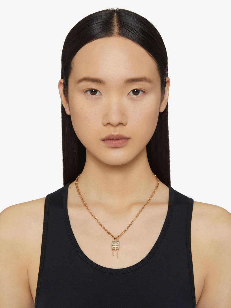 Givenchy MINI LOCK NECKLACE IN METAL outlook