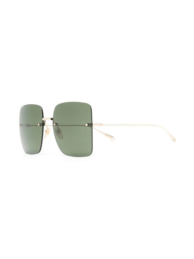 GUCCI rimless oversized-frame sunglasses outlook