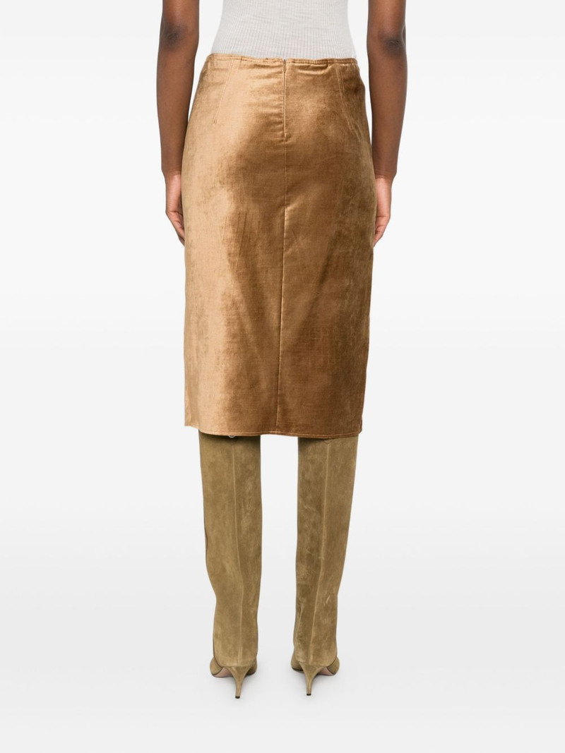 velvet split skirt 4