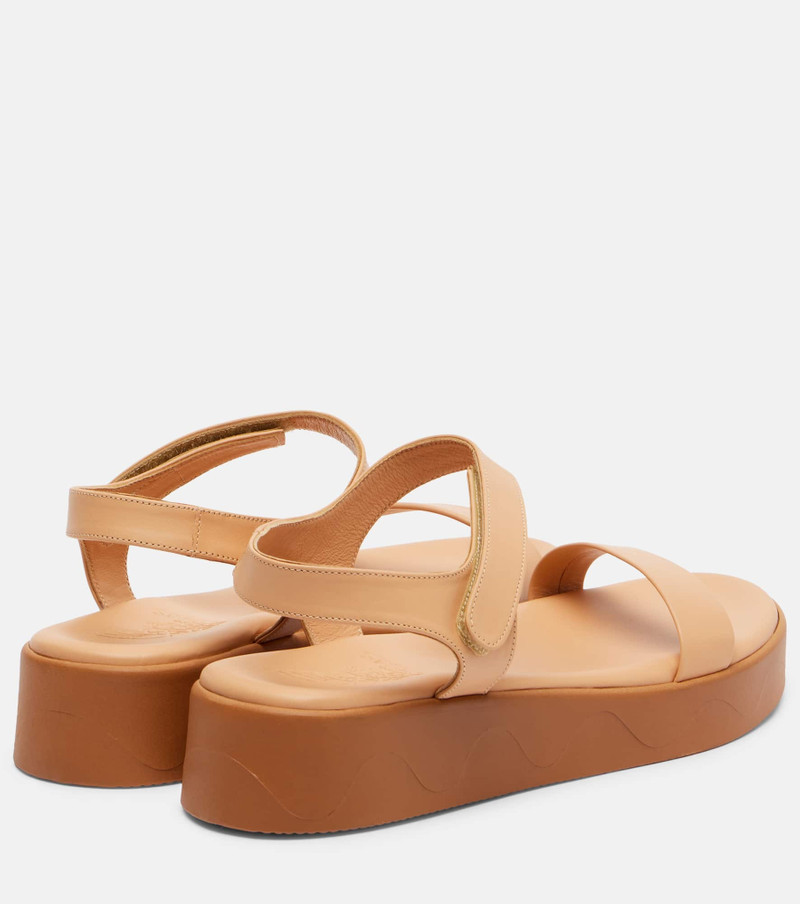 ANCIENT GREEK SANDALS Leather platform sandals outlook