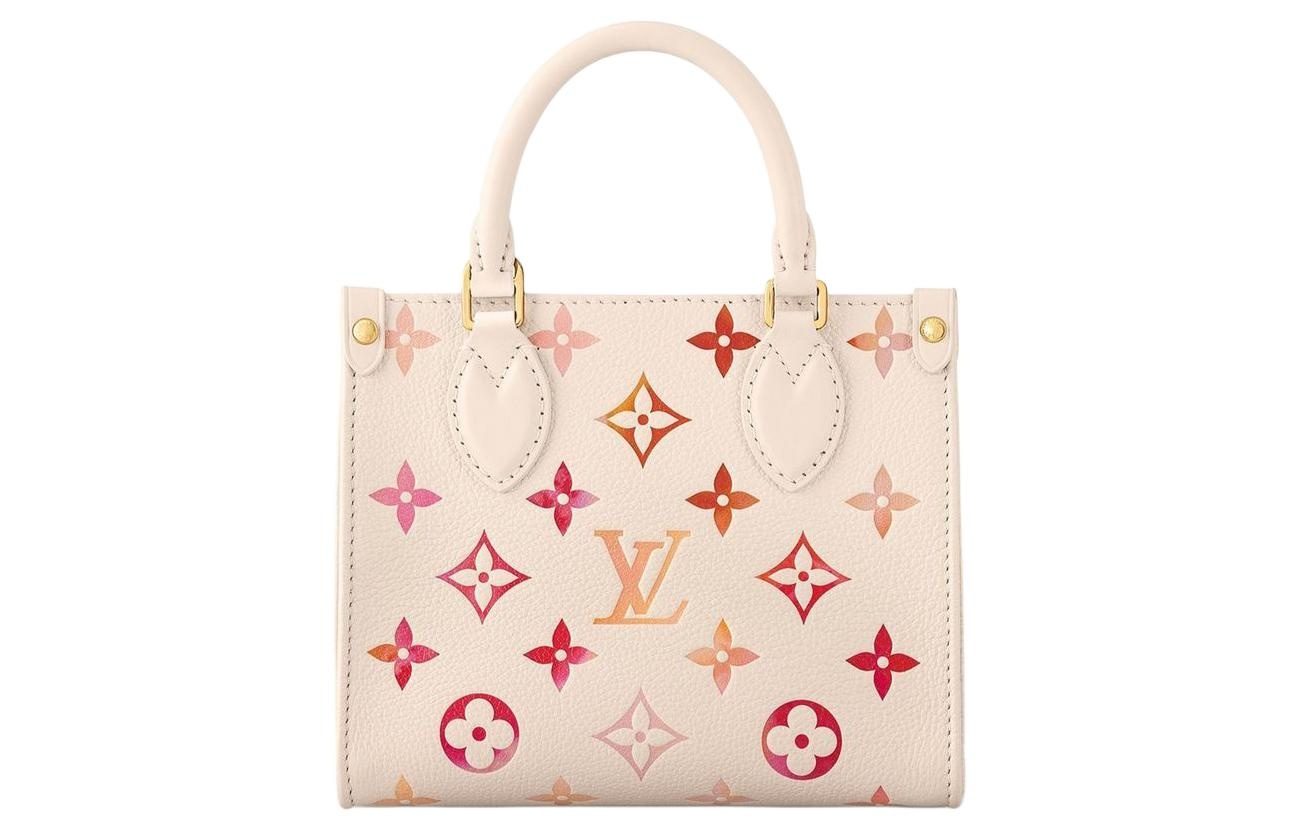 (WMNS) LOUIS VUITTON OnTheGo BB Monogram Empreinte Handbag 'Sunrise Aquarelle' M47115 - 3