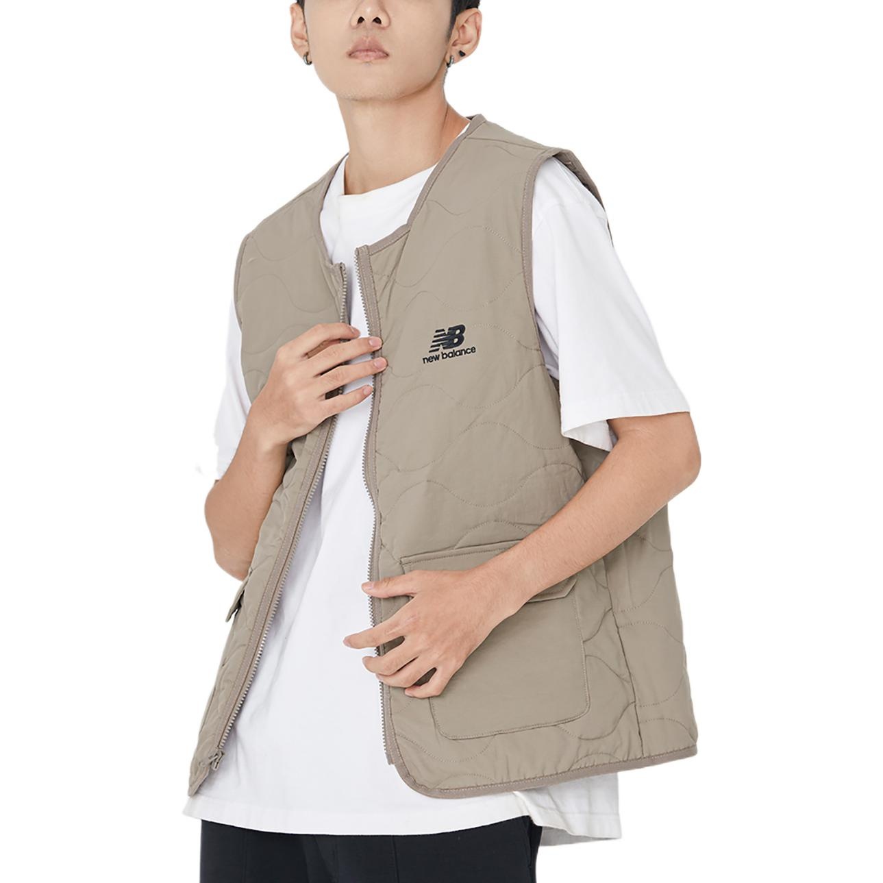 New Balance Detachable Hooded Two-In-One Woven Solid Jacket 'Khaki' AMJ23315-DRI - 8