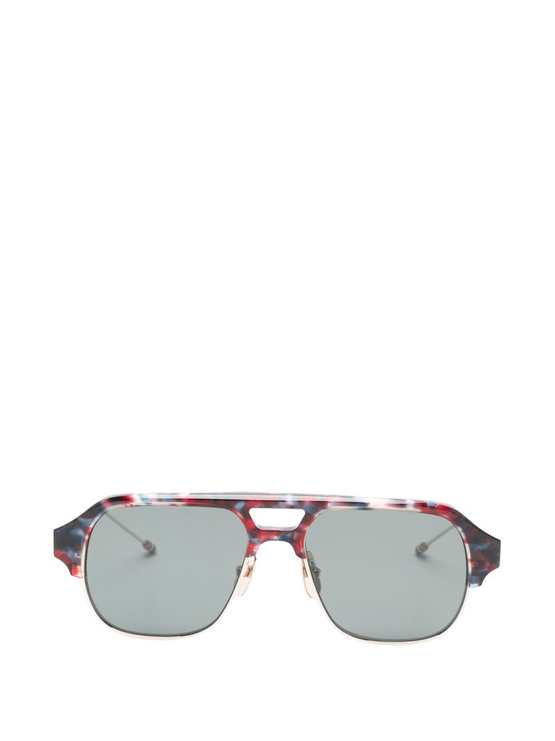 patterned pilot-frame sunglasses 1