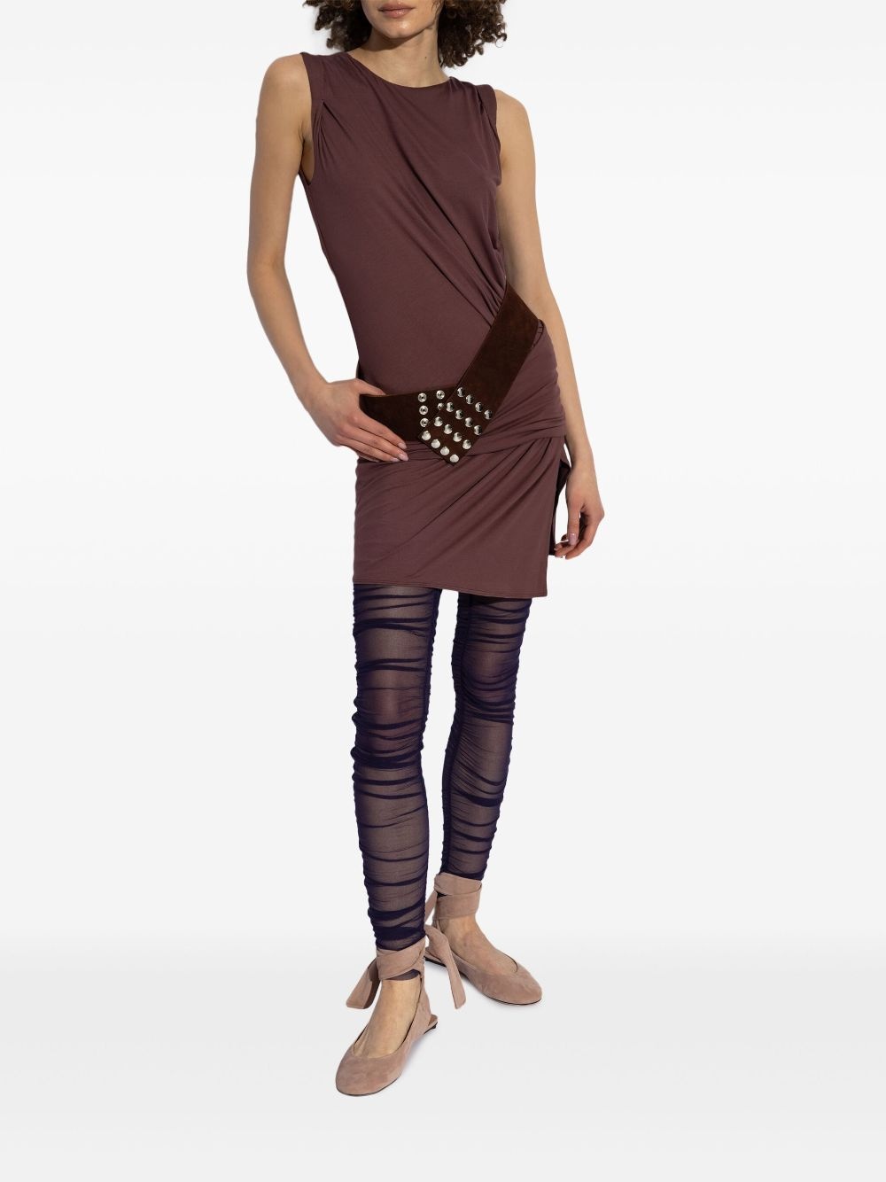 gathered minidress - 2