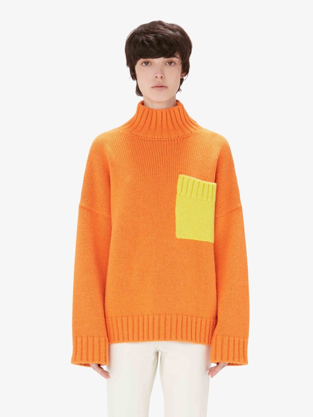 knitted patch-pocket jumper - 2
