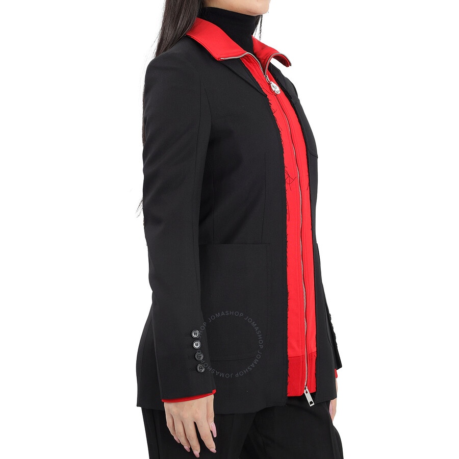 Burberry Ladies Track Top Detail Tailored Jacket - 2
