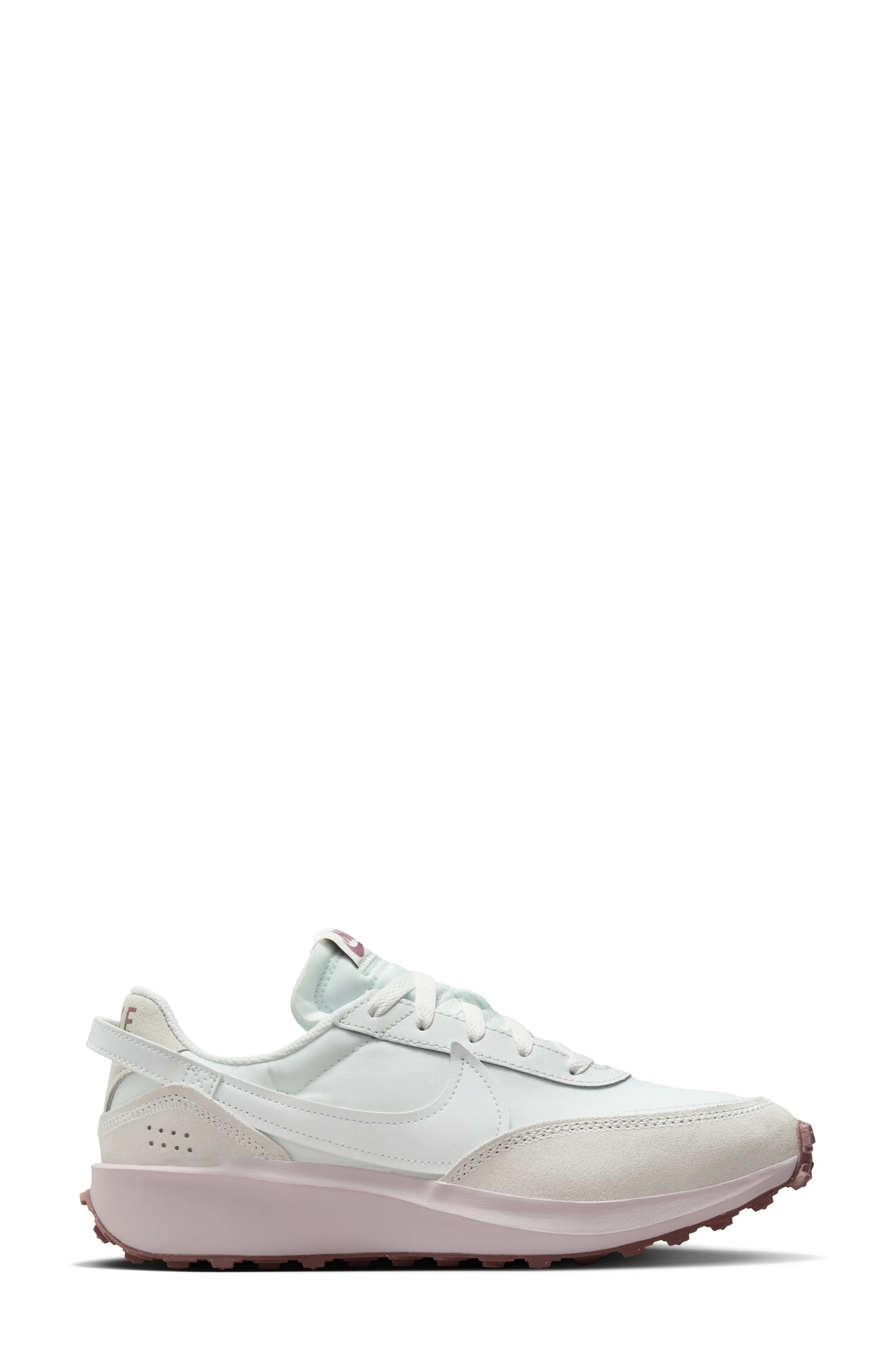 Waffle Debut Sneaker in White/Platinum/Mauve - 1