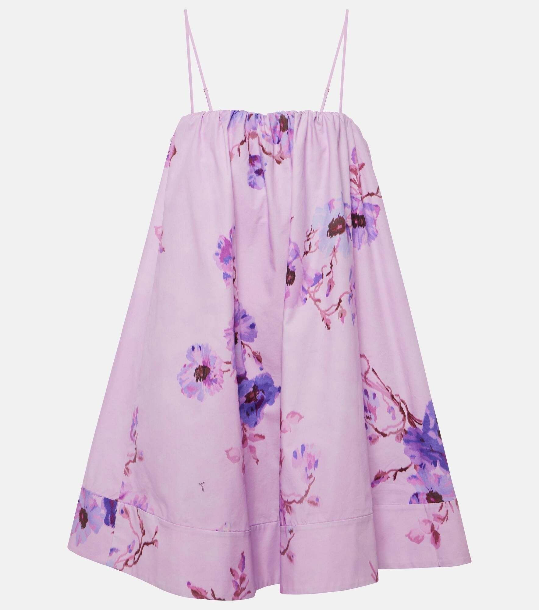 Lightburst floral cotton minidress - 1