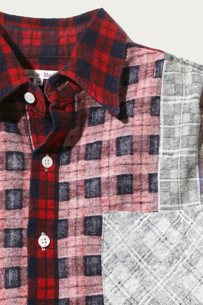 NEEDLES Flannel Shirt/7 Cuts Shirt - Inside-Out outlook