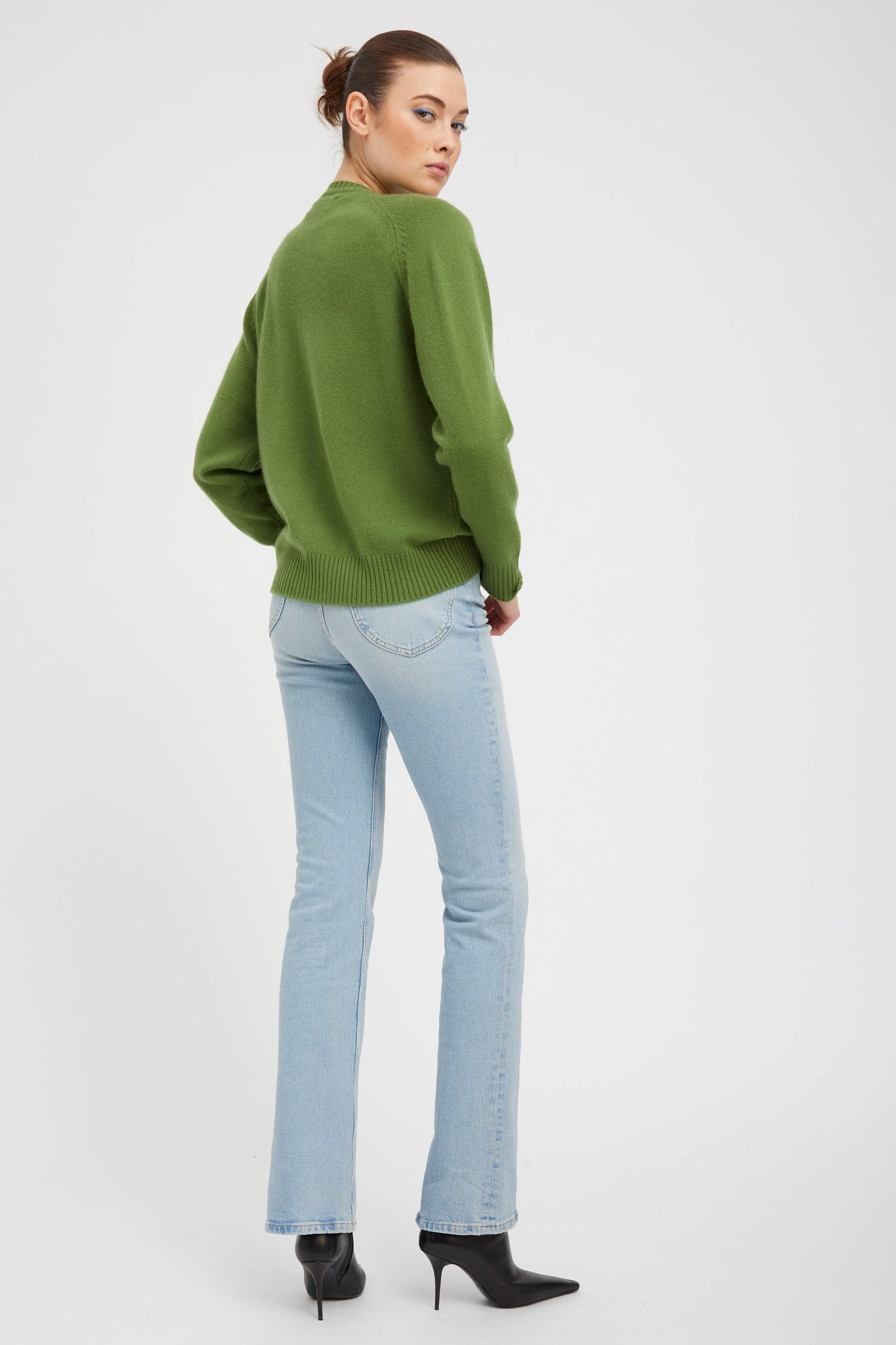 ARTICHOKE CASHMERE BOYFRIEND SWEATER - 3
