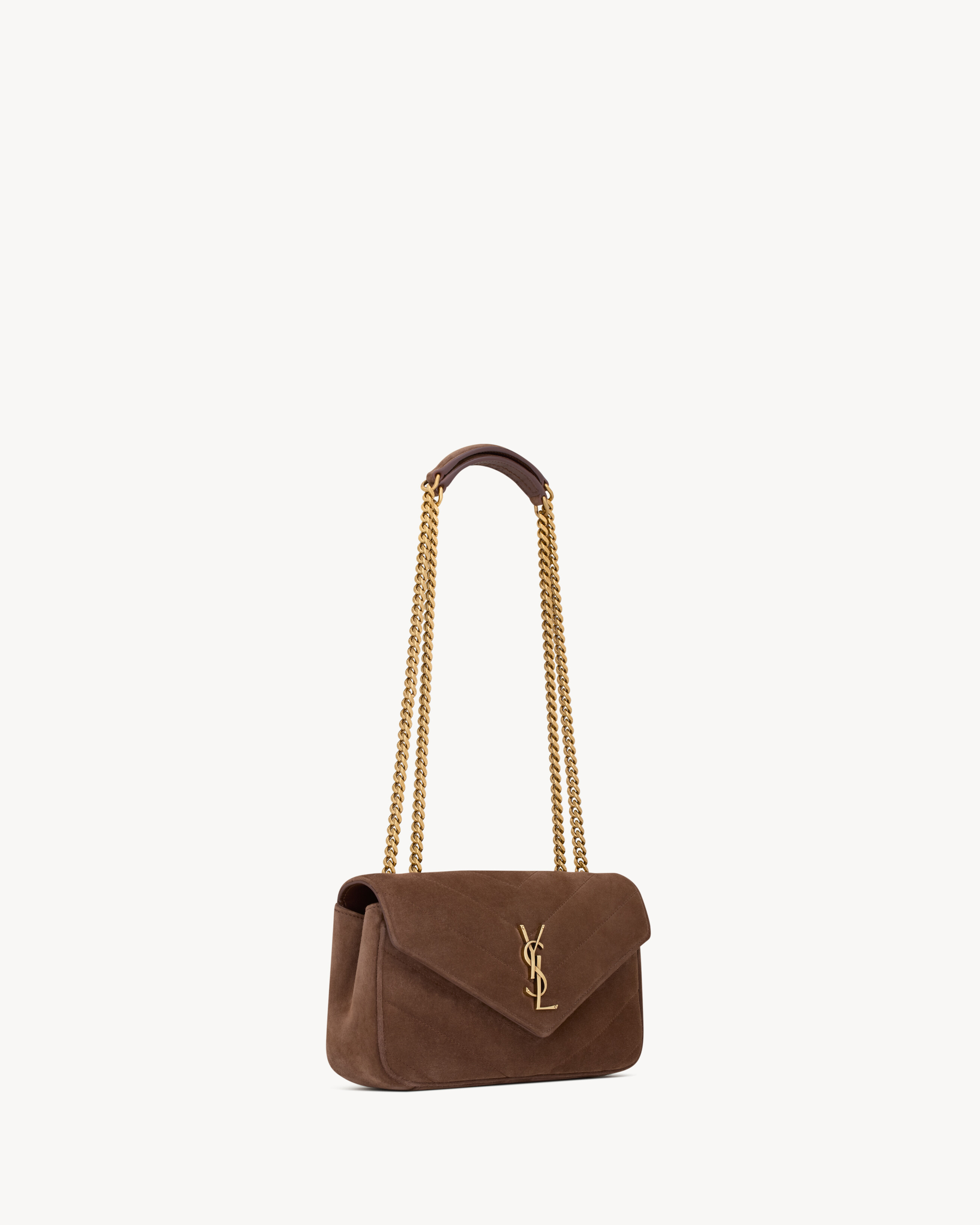 LOULOU SMALL IN MATELASSÉ SUEDE - 6