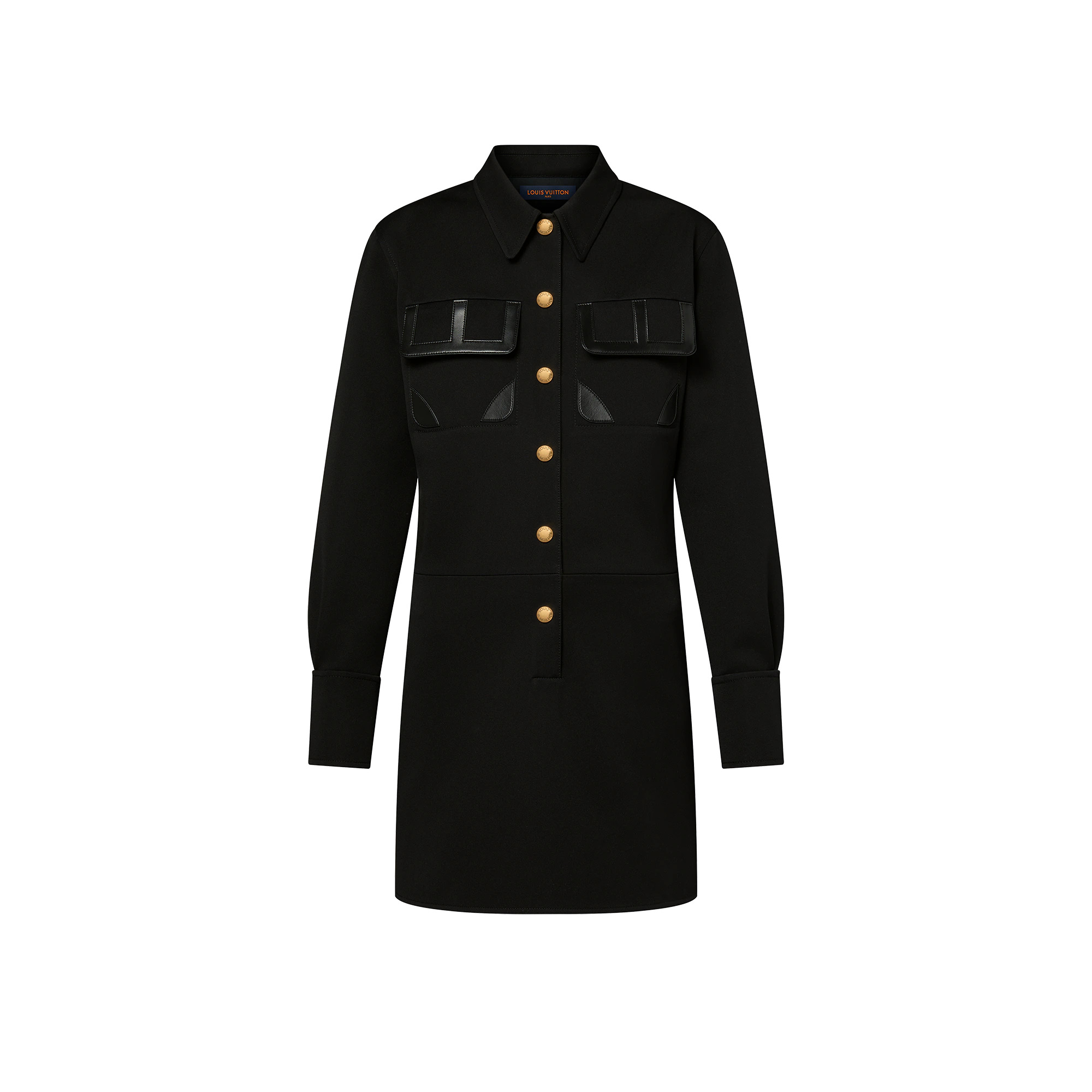 Technical Gabardine Shirt Dress - 1