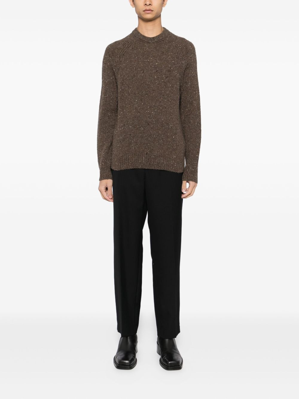 SPECKLED CREW-NECK SWEATER - 2