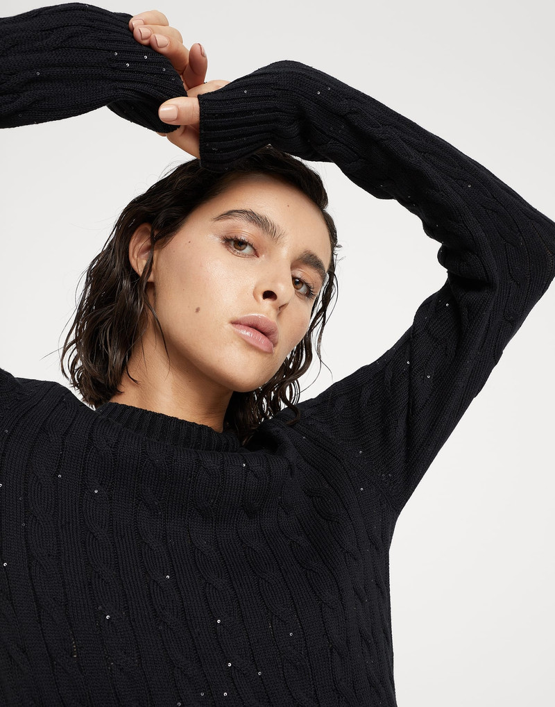 Cotton dazzling cables knit dress 3