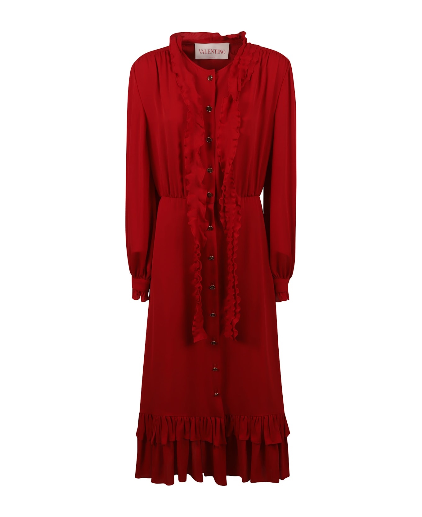 Ruffled Long Dress - 1