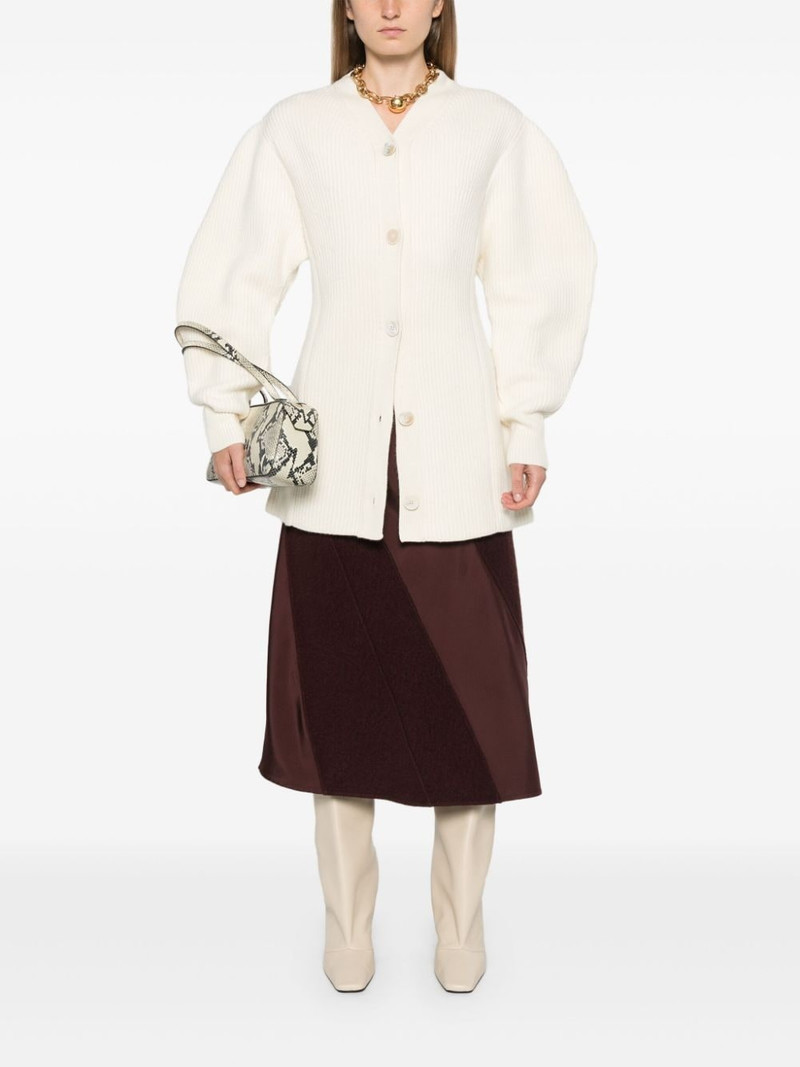Jil Sander ribbed-knit cardigan outlook