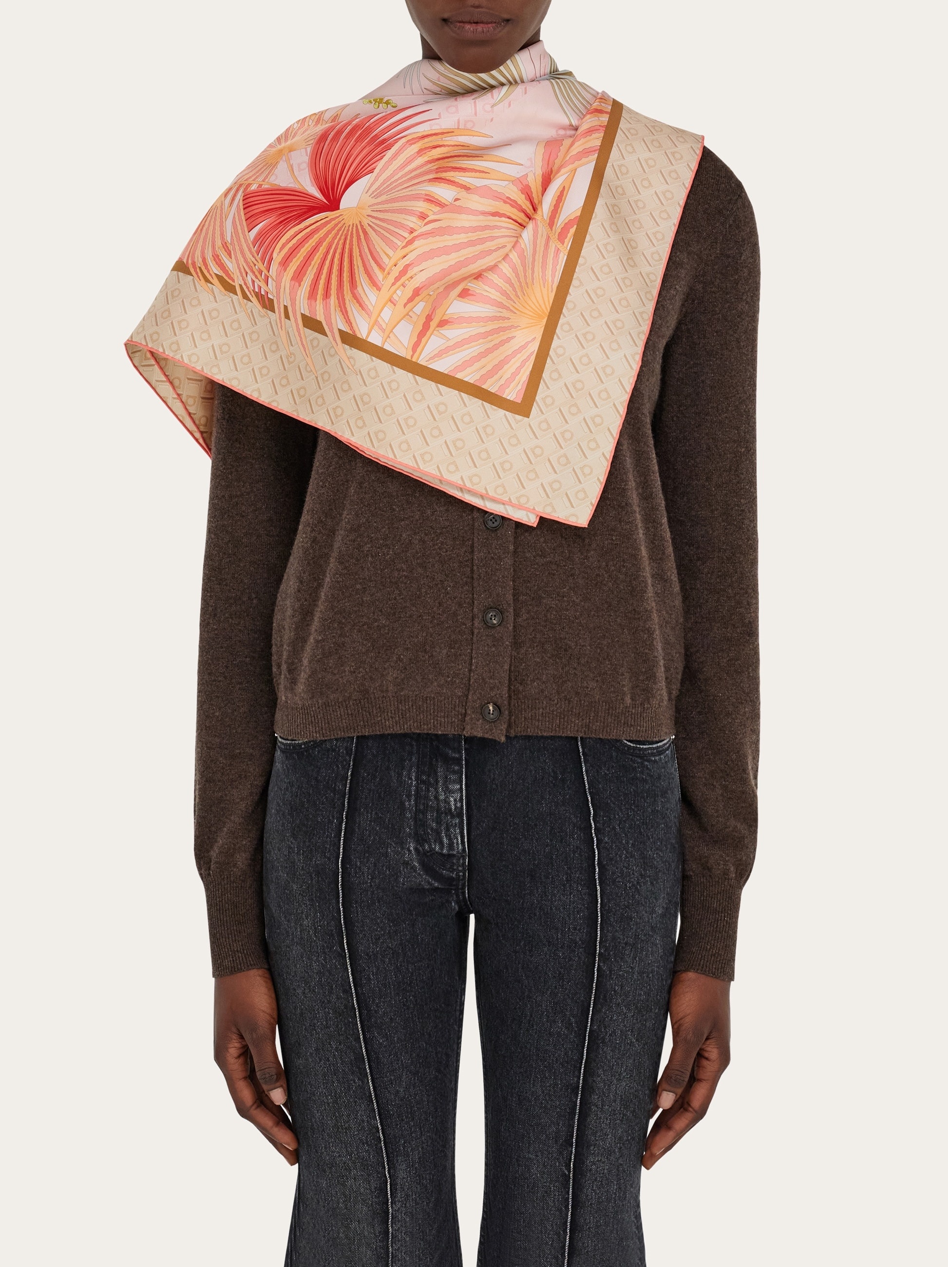 Dure print silk scarf - 3