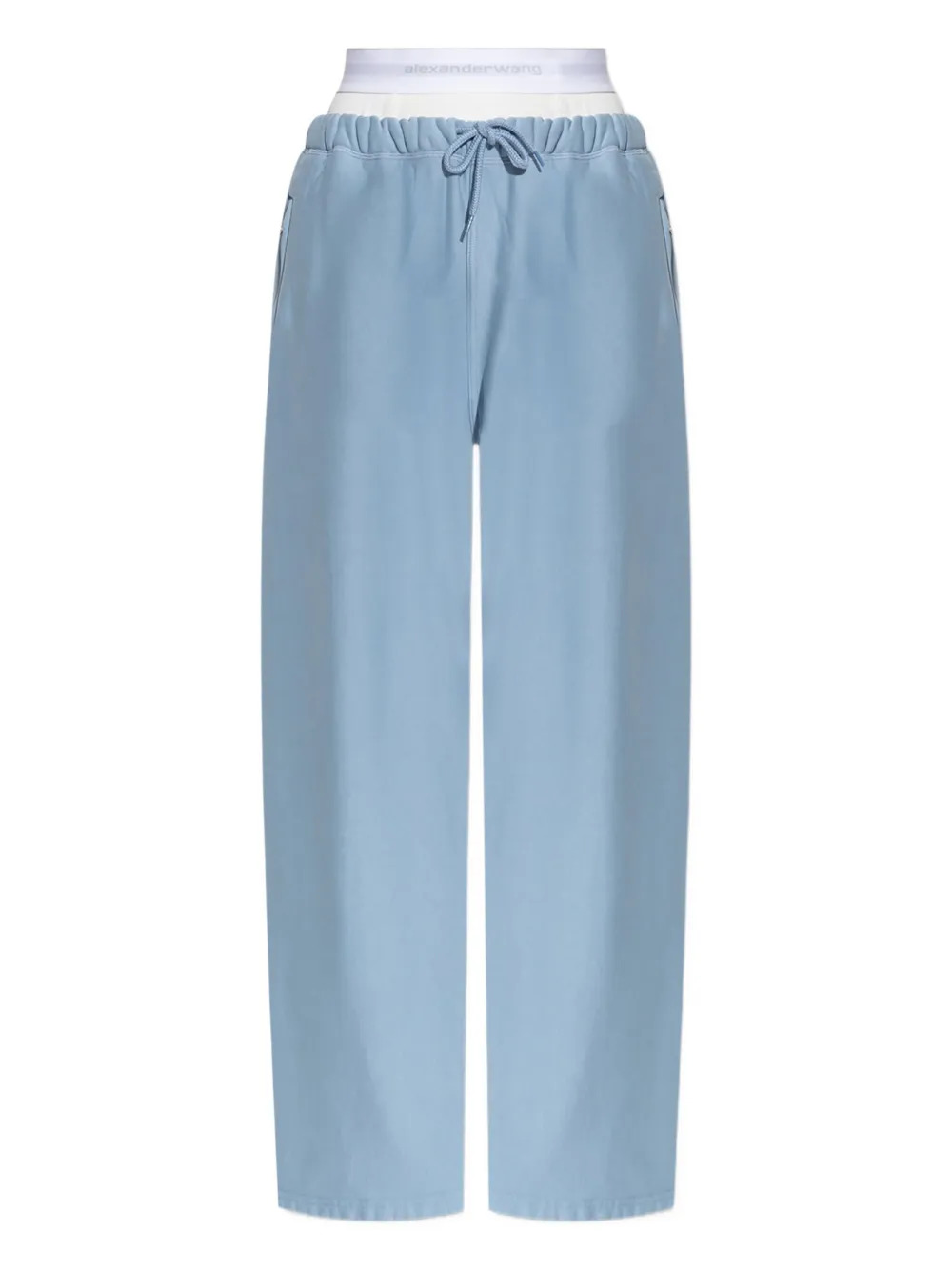 T BY ALEXANDER WANG - Women Logo Elastic Exposed Brief Wide Leg Sweatpant - 5