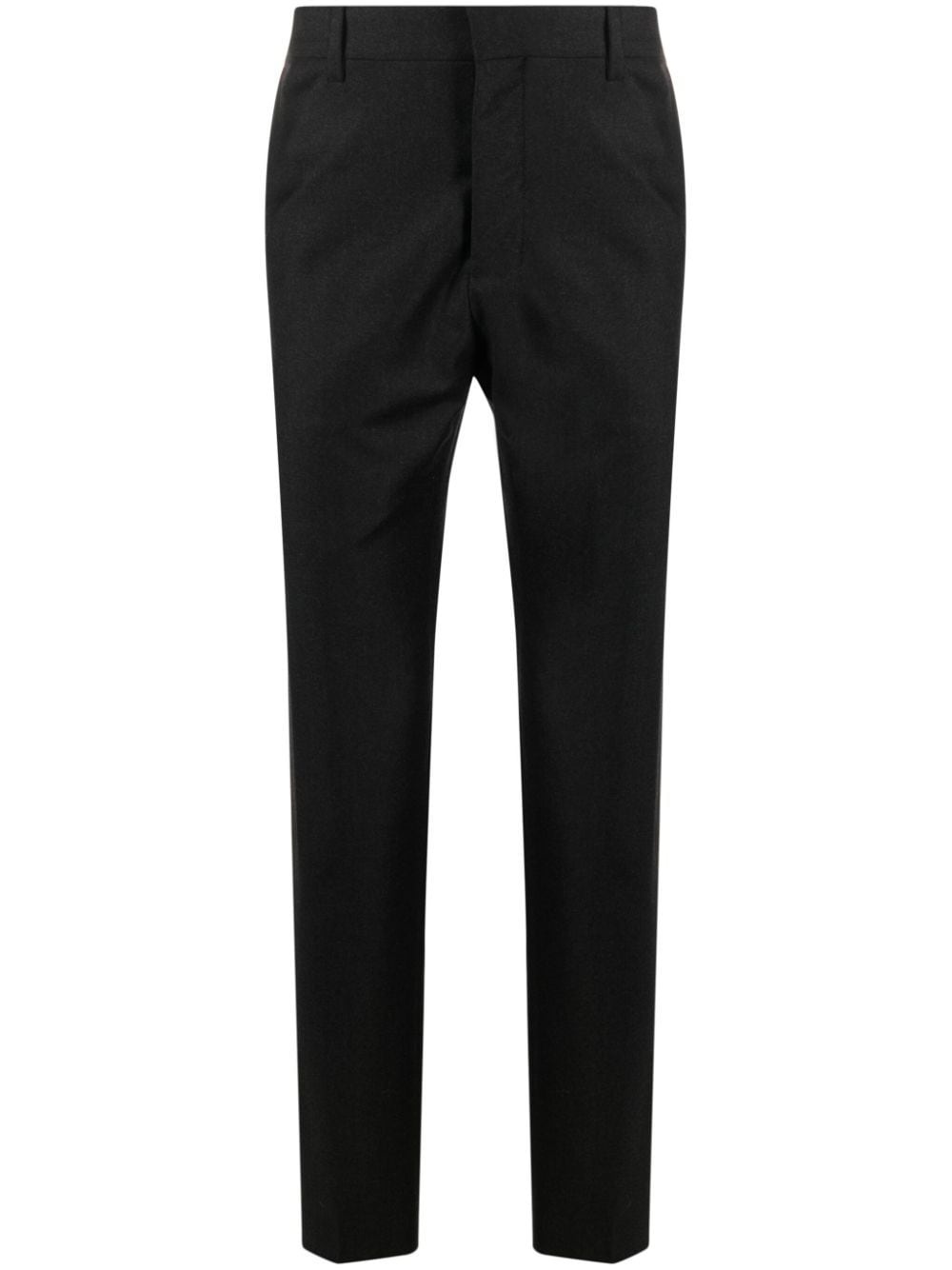 tapered-leg wool trousers - 1