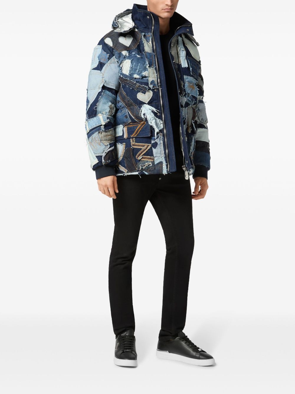 patchwork denim jacket - 2
