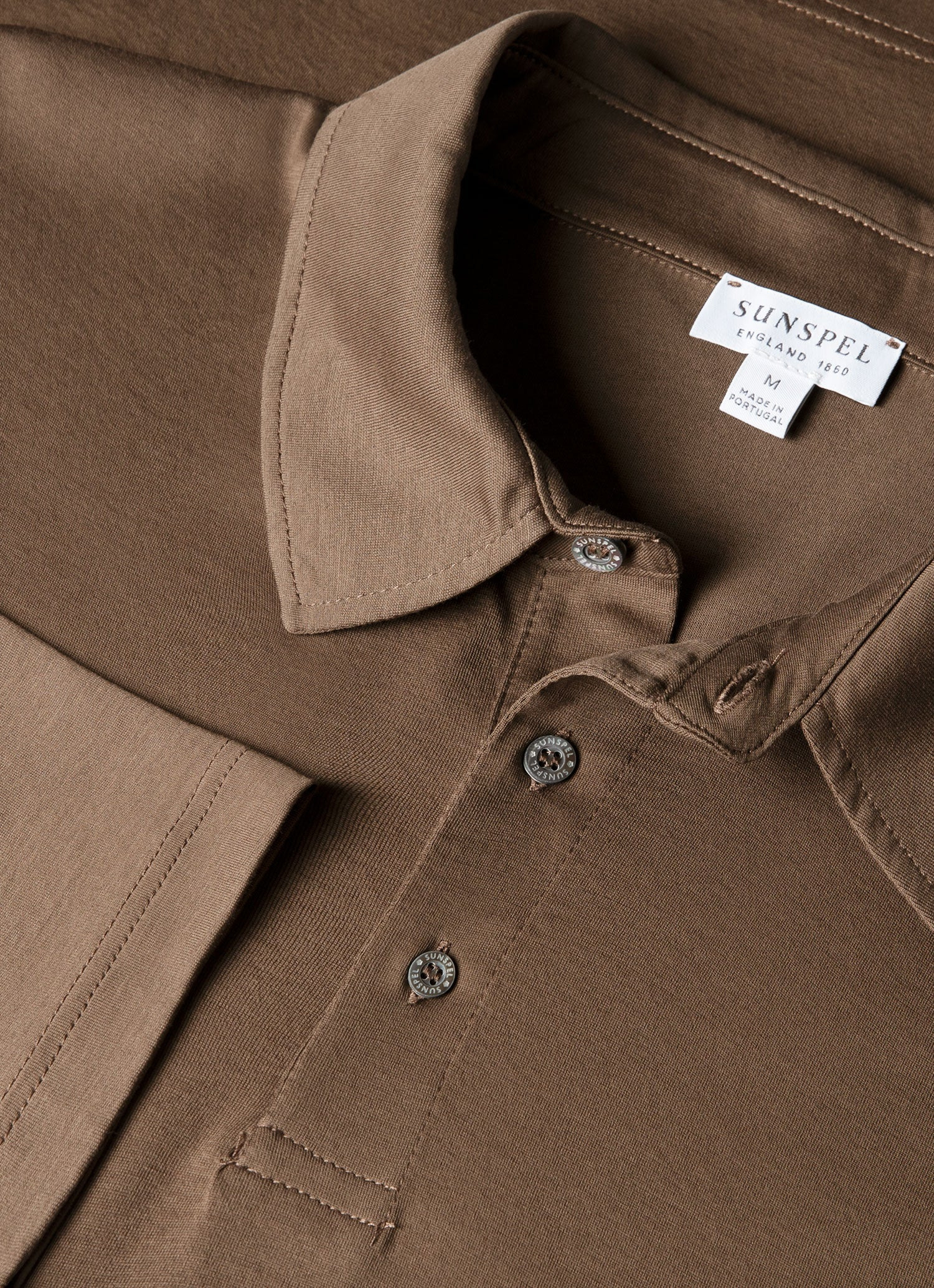 Long Sleeve Classic Jersey Polo Shirt - 4