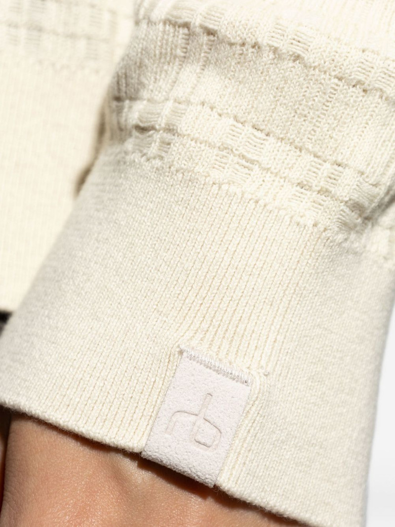 textured polo-neck T-shirt 5