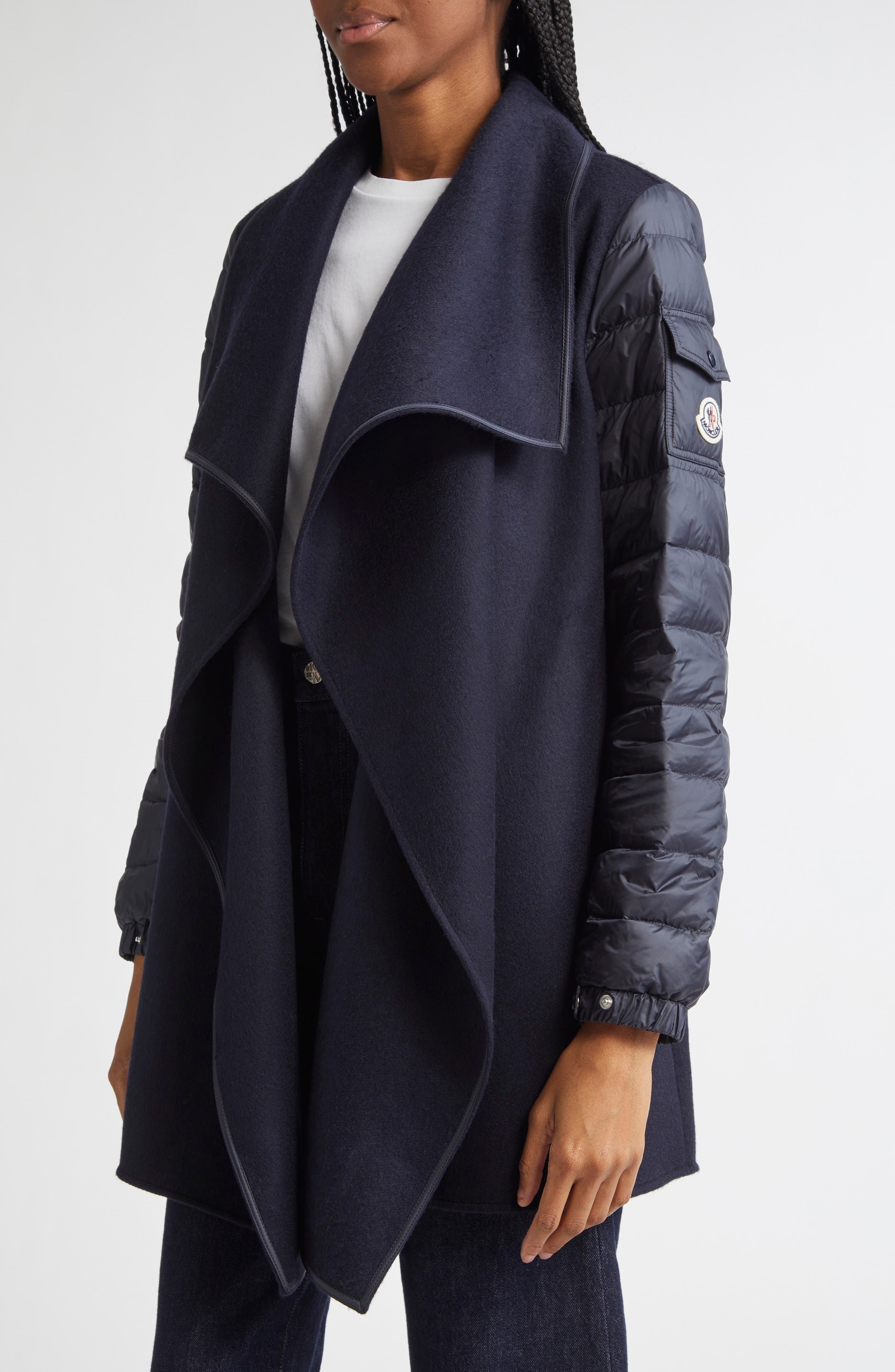 Moncler Archivio DNA Cape Jacket in Blue at Nordstrom - 4
