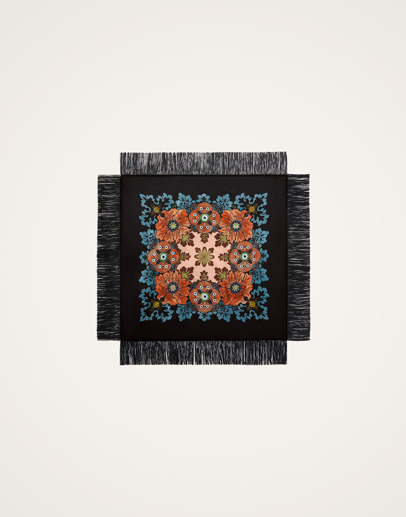 Reversible Fringe Carré Scarf 6