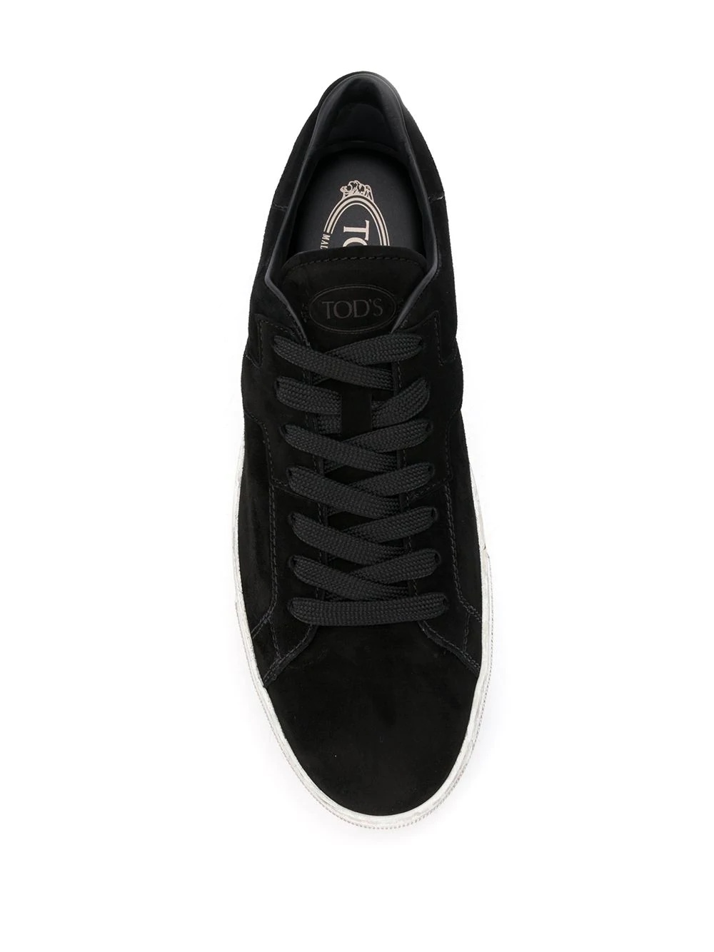 suede lace-up sneakers - 4