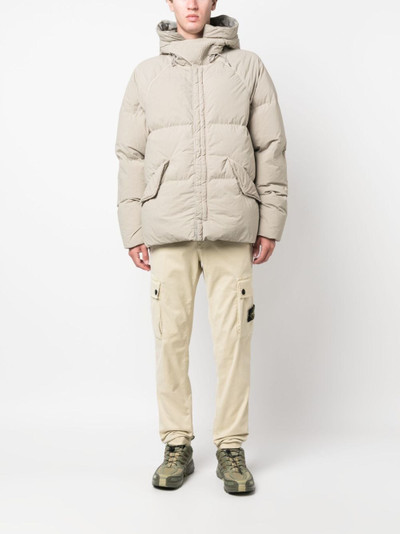 Ten C padded drawstring-hooded jacket outlook