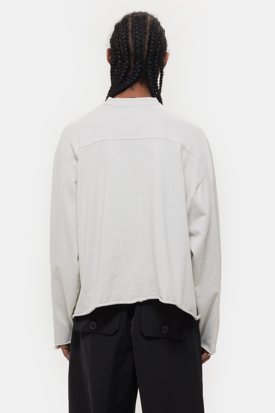 Heavy LS Tee in White - 3