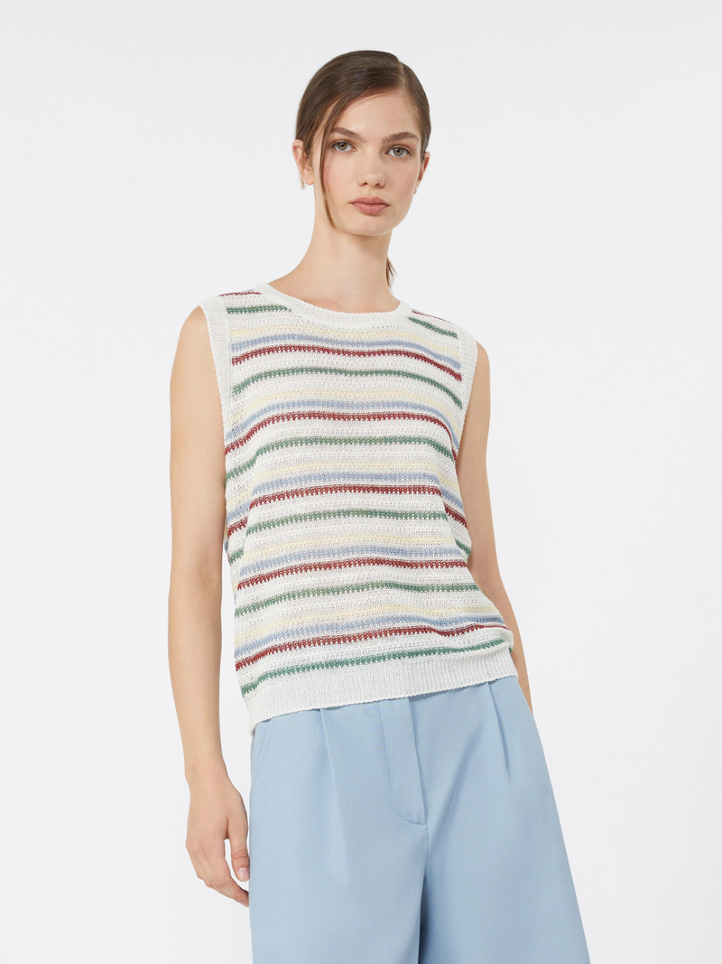 PIUMA Linen yarn waistcoat - MULTICOLOUR 3