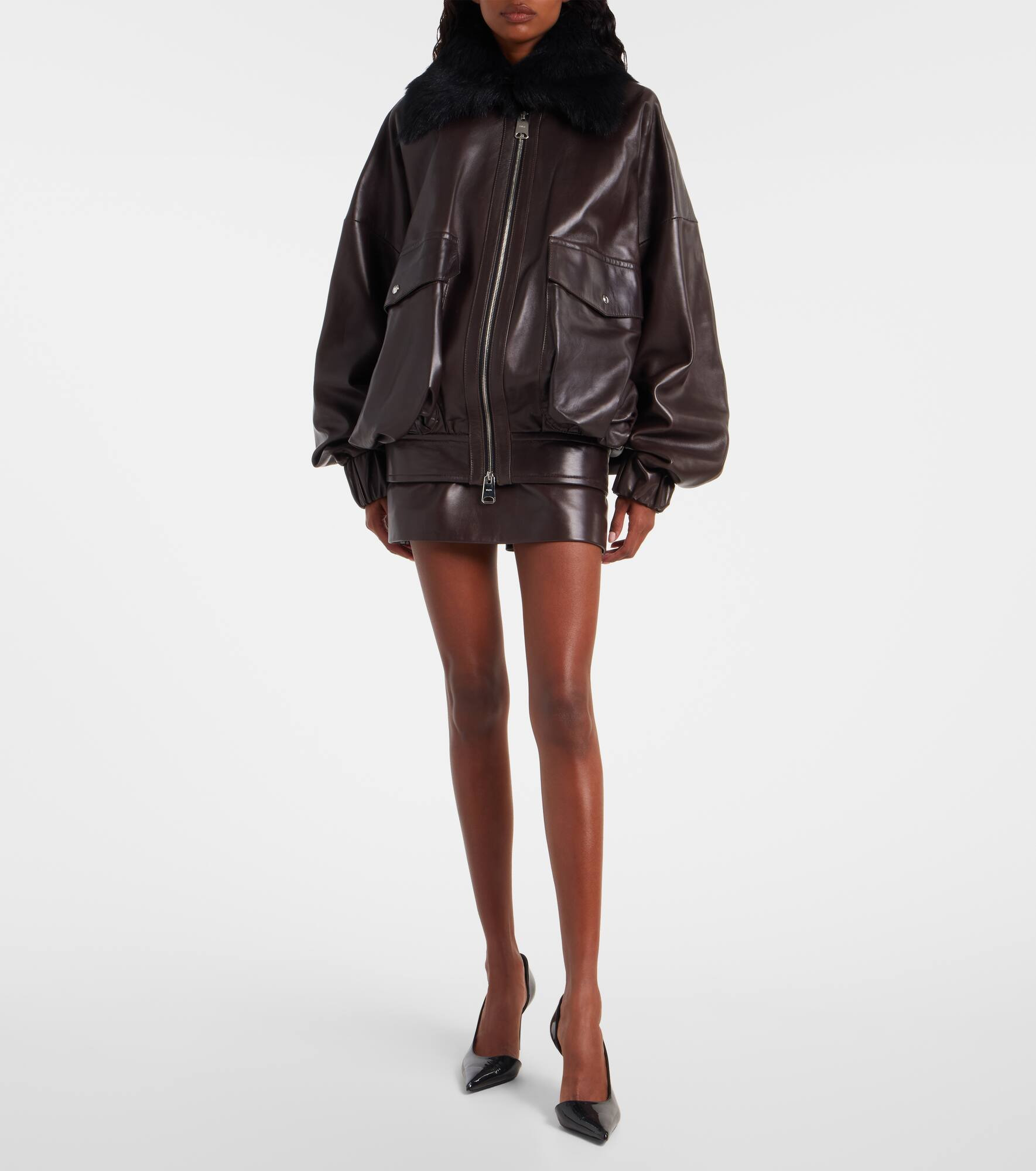 Jett leather miniskirt - 5