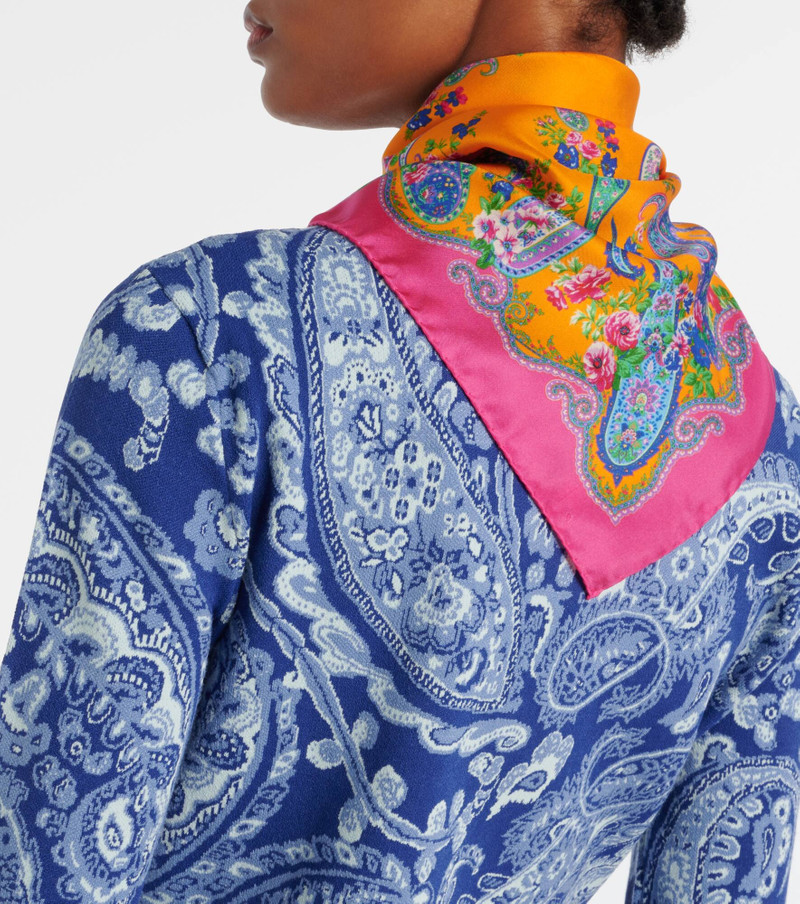 Etro Rigoletto paisley silk scarf outlook