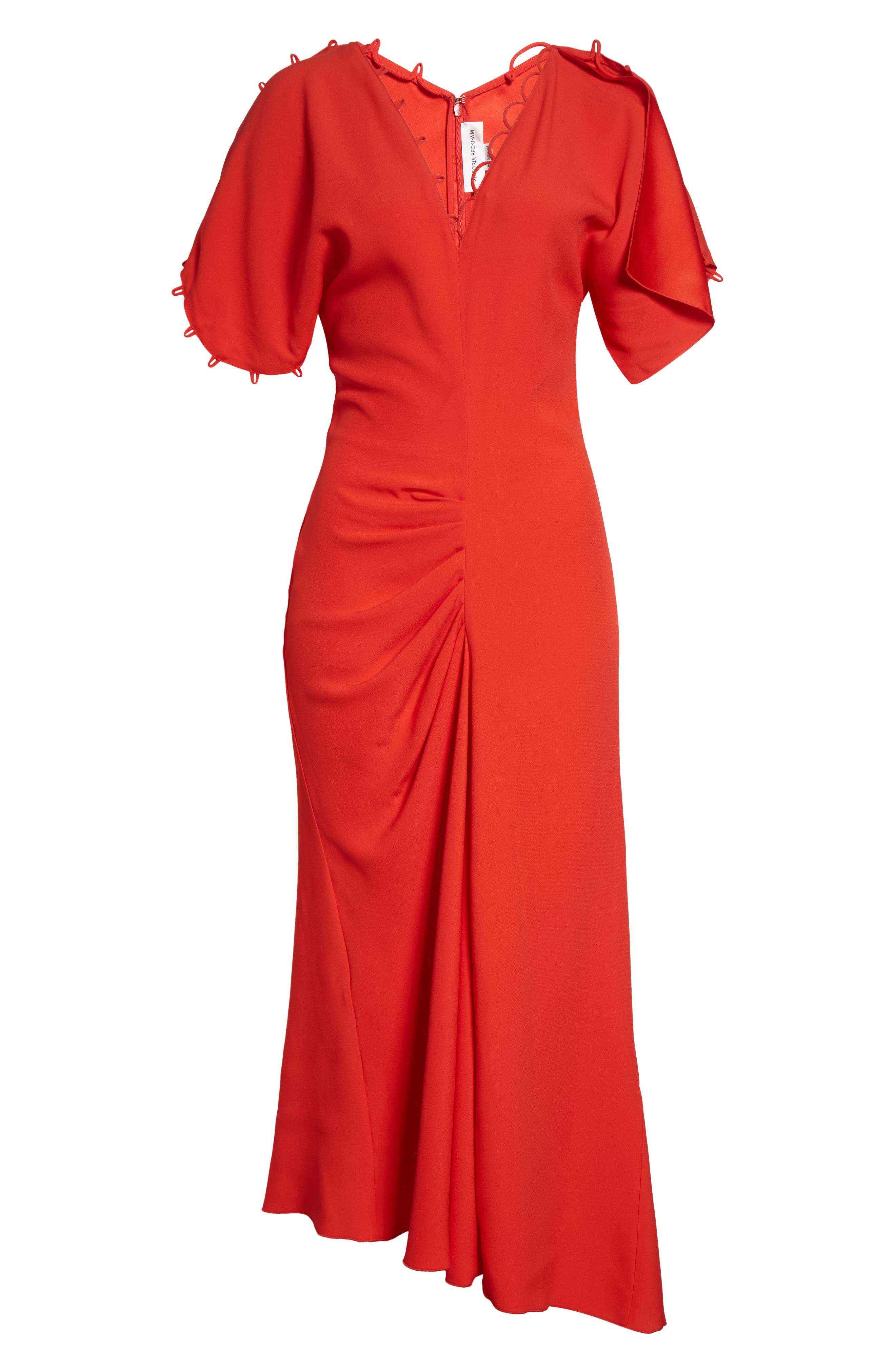 Victoria Beckham Rouleau Trim Draped in Cayenne at Nordstrom - 5