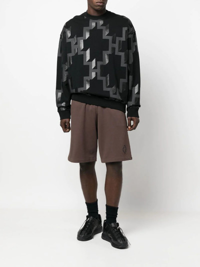 Marcelo Burlon County Of Milan logo-print cotton track shorts outlook