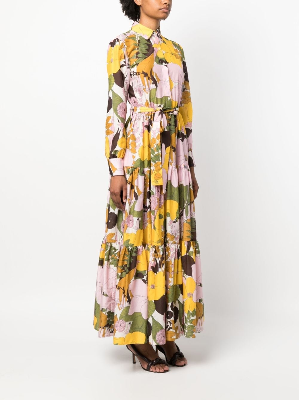 Bellini floral-print shirtdress - 3