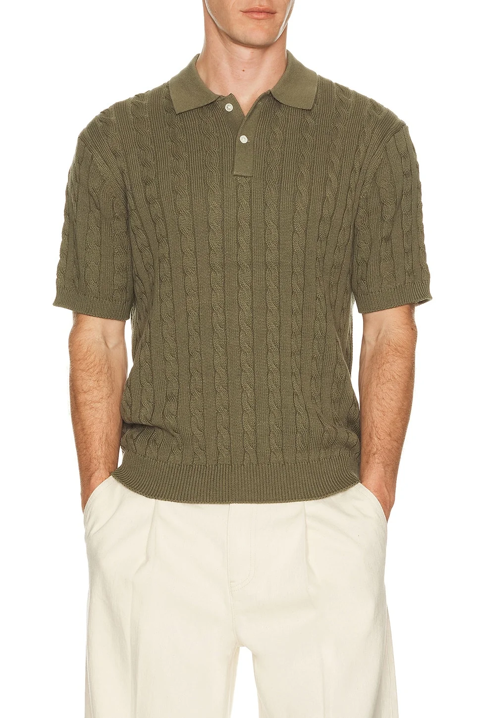 Knit Polo Cable - 1