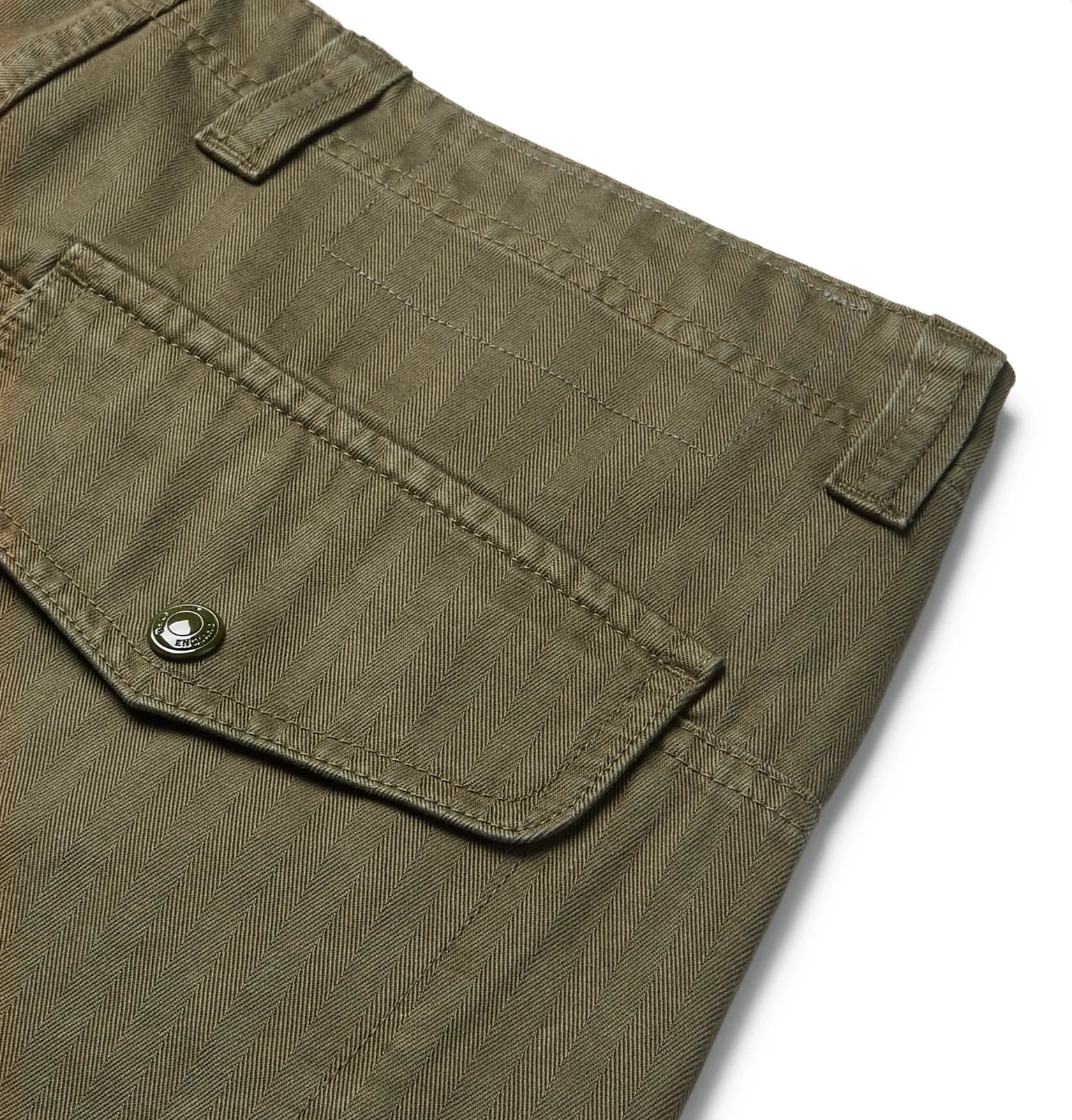 Herringbone Cotton-Twill Cargo Trousers - 5