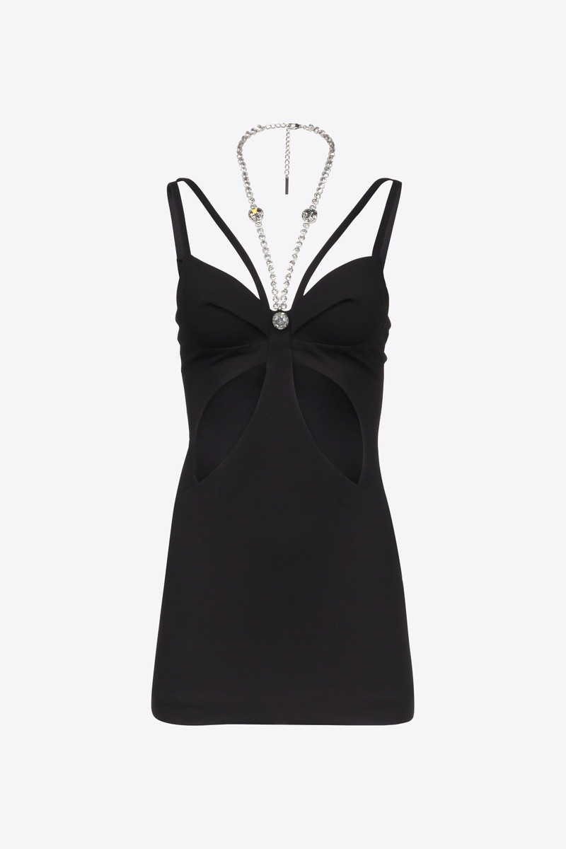 BUTTERFLY CUTOUT MINI DRESS - 1