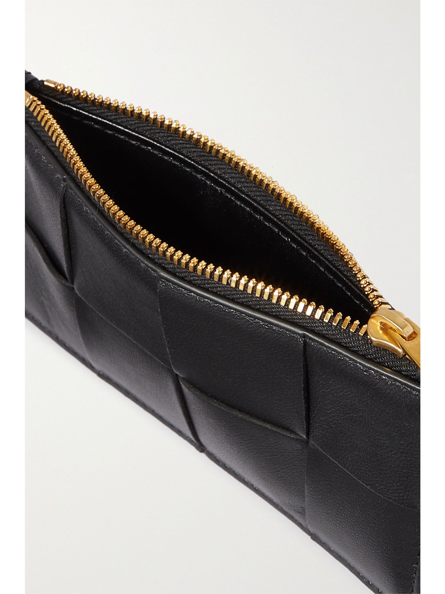 Cassette intrecciato leather cardholder Black - 5