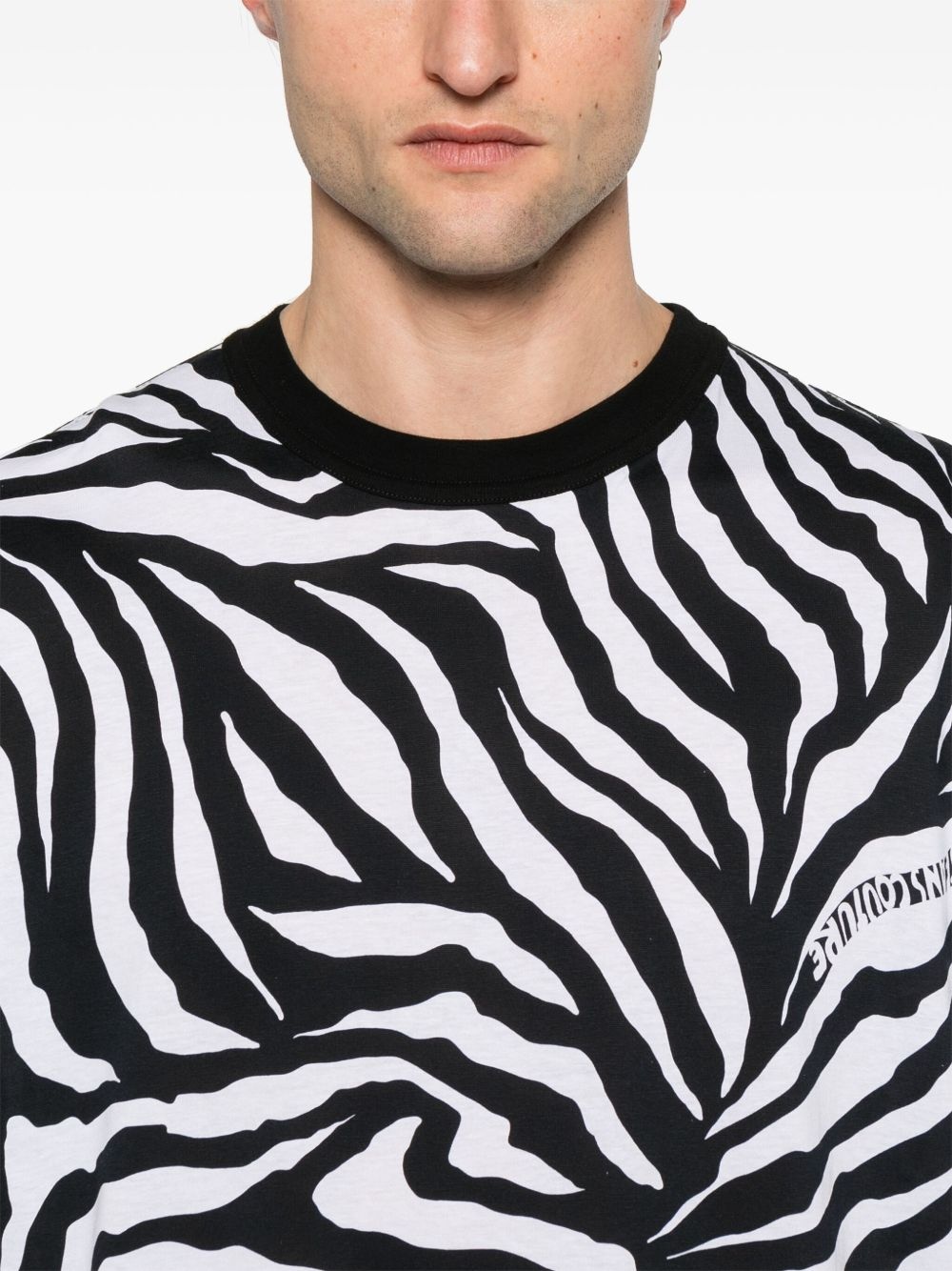 zebra-print T-shirt - 4